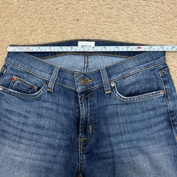 Hudson Jeans Muse Crop Skinny Ankle Length Mid Blue Wash Jeans Women Sz 28 EUC - Picture 10 of 13